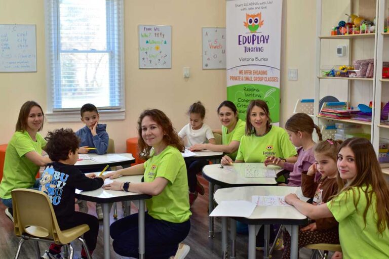 Children and teachers at EduPlay Tutoring